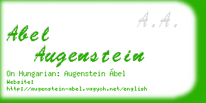 abel augenstein business card